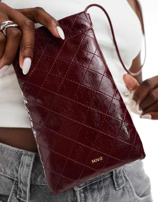Bolso para el telefono rojo estilo bandolera de Mango ASOS