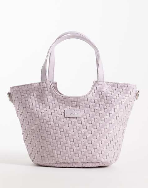 Bolso pequeño color lavanda pálido con detalle redondeado y correa bandolera de PASQ - view 1