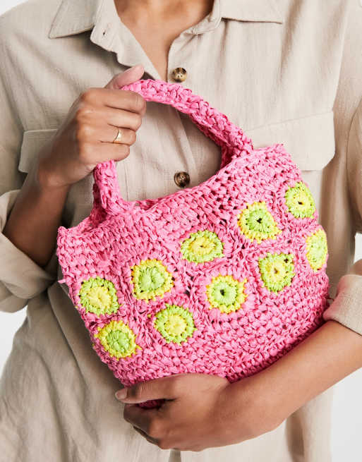 Bolso discount rafia mango