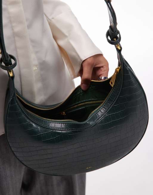 Bolso saddle verde oscuro con correa bandolera Carly de JW PEI , 4 de 4