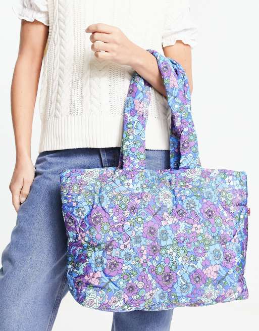 Bolso messenger azul vaquero con bolsillo lateral de My Accessories London