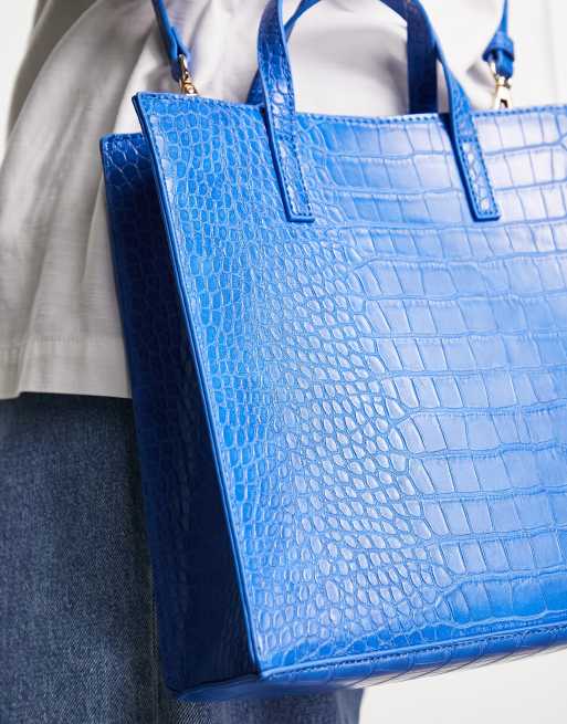 Bolso Acolchado Cadena CHARLENE Azul Capri | Moda Online