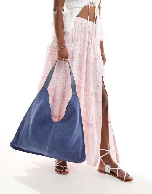 Bolso tote azul de ante de ASOS DESIGN, 2 de 4