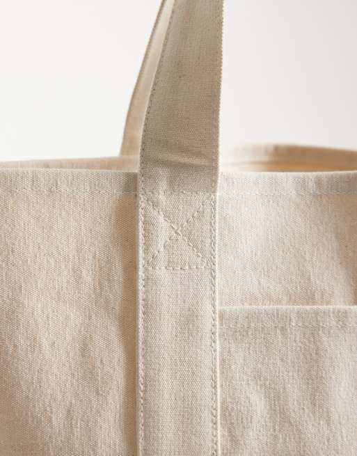 Bolso tote beis de ASOS DESIGN, 3 de 4