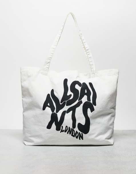 Bolso tote blanco con logo Orlando de AllSaints - view 1