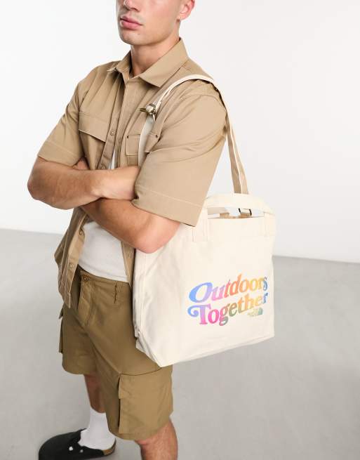 Bolso tote blanco hueso ajustable de algodón Pride de The North Face