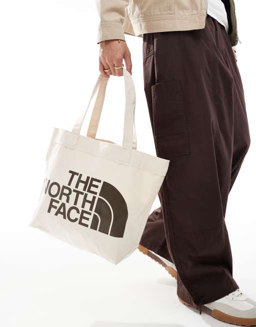 Bolso tote blanco hueso con logo grande Half Dome de The North Face, 3 de 4