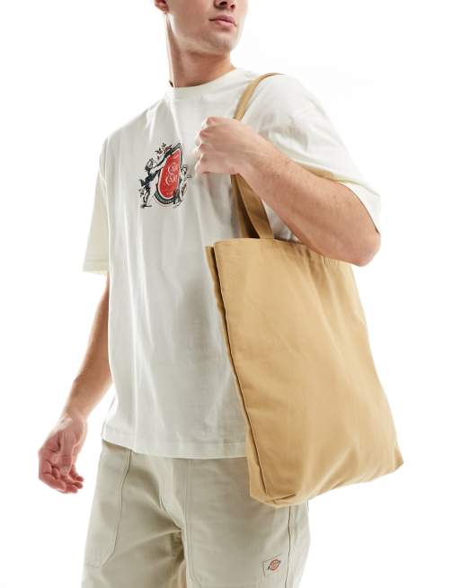 Bolso tote color tabaco de lona de My Accessories