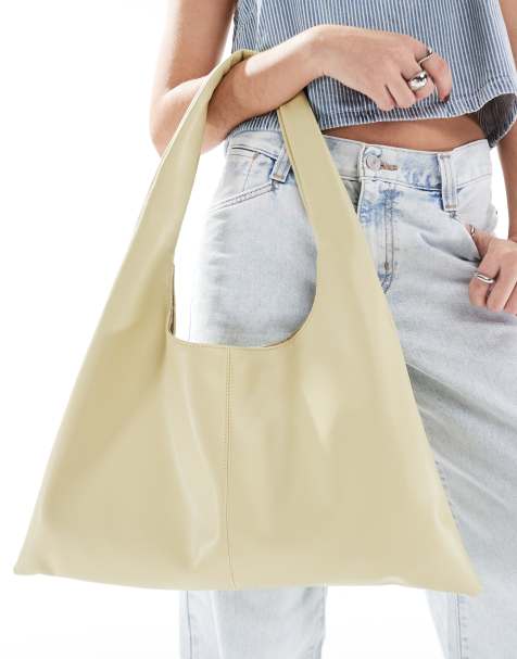 Bolso tote de hombro verde pálido con laterales amplios de Glamorous - view 1