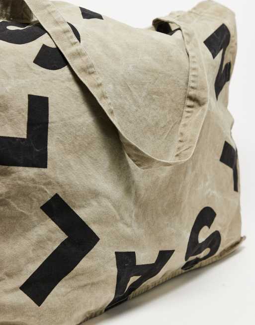 Bolso tote grande color topo unisex Tierra de AllSaints, 3 de 4