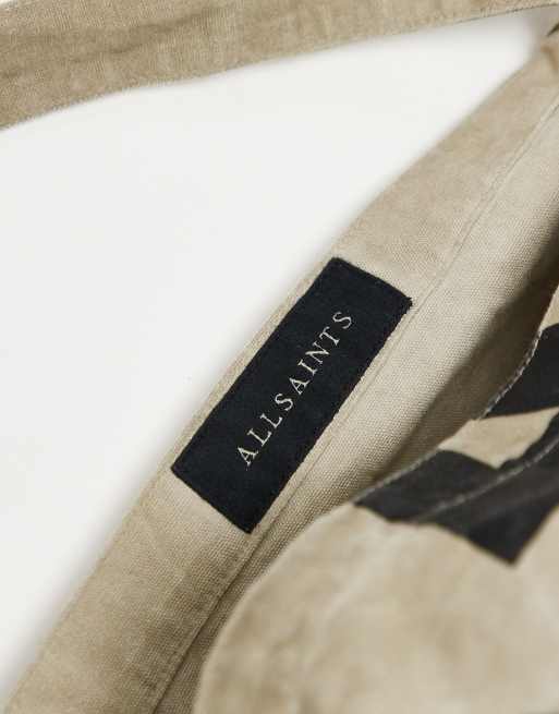 Bolso tote grande color topo unisex Tierra de AllSaints, 4 de 4