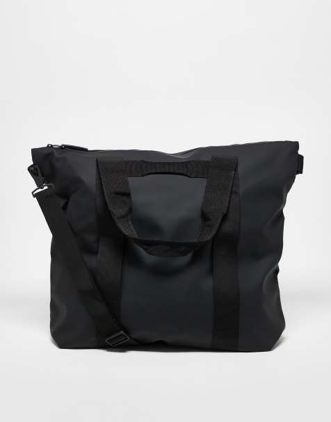 Bolsos grandes Hombre, Bolso De Piel Negro