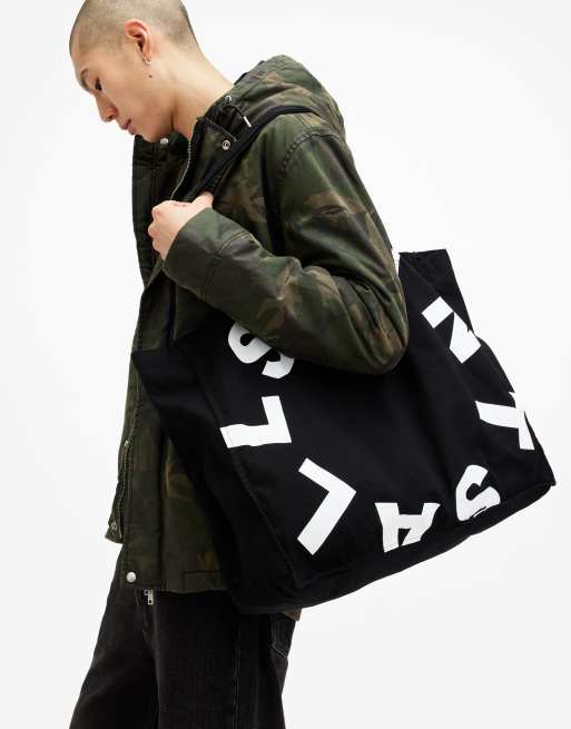 Bolso tote grande negro unisex Tierra de AllSaints