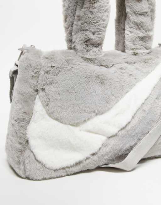 Bolso tote gris hierro unisex de piel sintética de Nike, 3 de 4