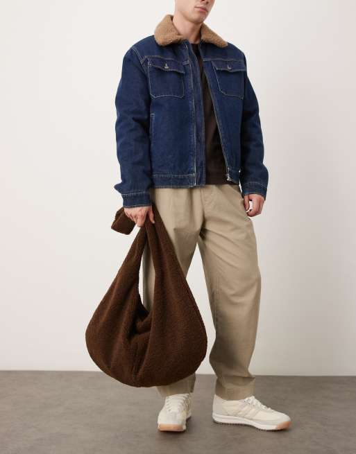 Bolso tote marrón de tejido mullido de ASOS DESIGN, 2 de 4
