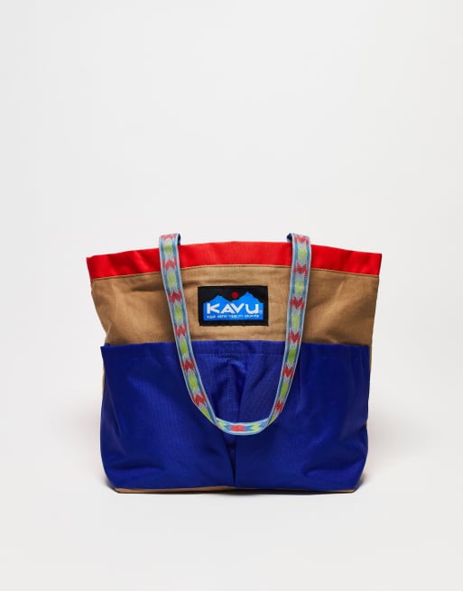Bolso tote multicolor con diseño color block Twin Falls de Kavu