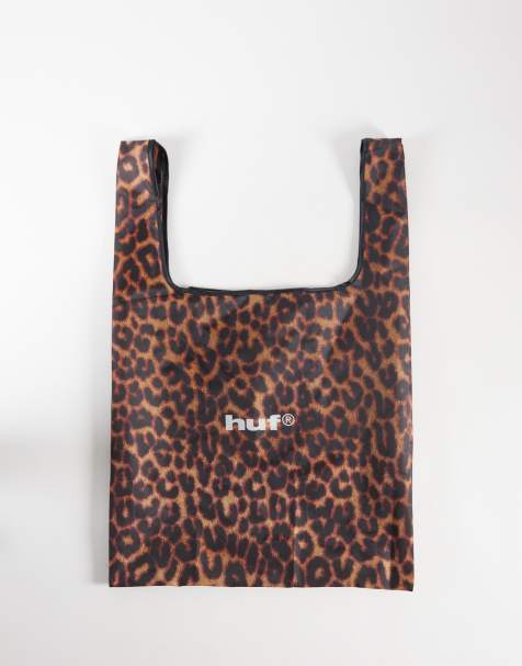 Bolso tote multicolor plegable con estampado de leopardo de HUF - view 1