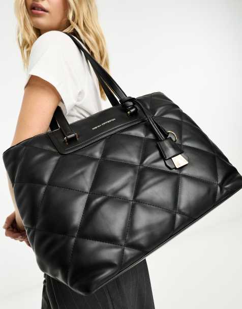 Bolso grande holgado, bolso negro para mujer, bolso de cuero, bolso de  todos los días, bolso de cuero para mujer, equipaje de mano de cuero -   España