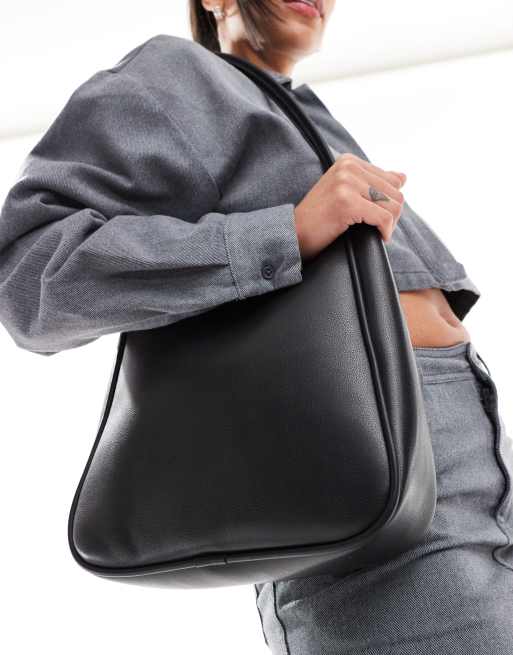 Bolso tote negro con asas tubulares de ASOS DESIGN , 2 de 4