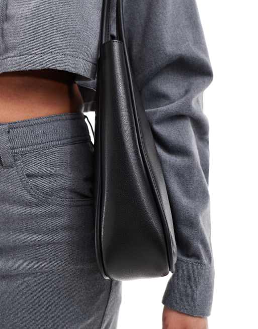 Bolso tote negro con asas tubulares de ASOS DESIGN , 3 de 4