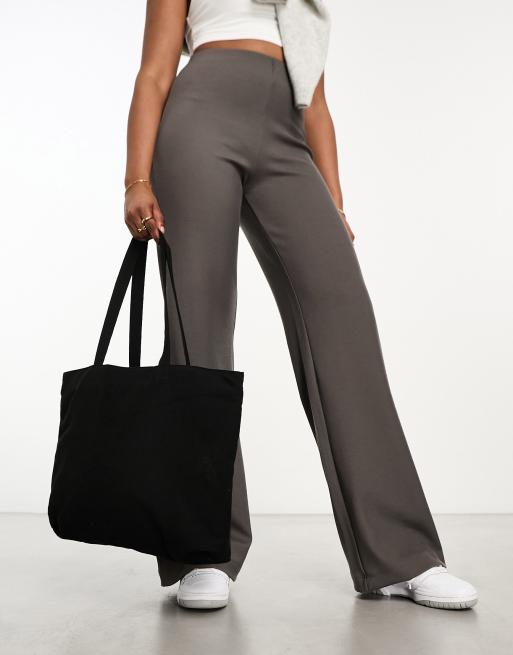 Bolso tote negro con compartimento para portátil de lona de ASOS DESIGN, 2 de 4