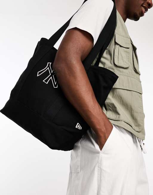 Bolso tote negro con diseño de NY premium de New Era, 3 de 4