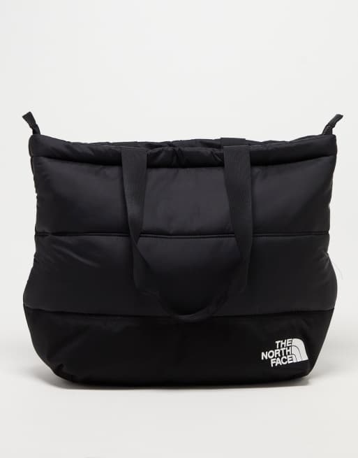 Bolso tote negro con relleno de plumón Nuptse de The North Face, 3 de 4