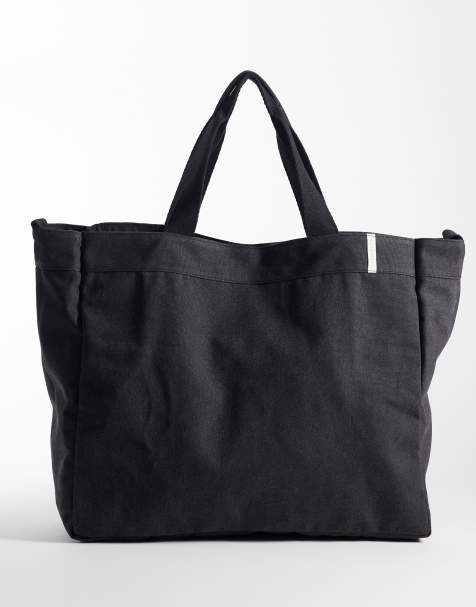 Bolso tote negro de lona de Jack & Jones - view 1
