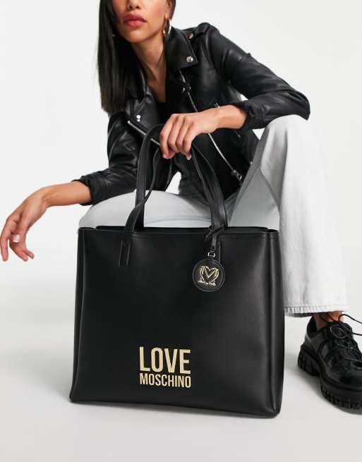 Bolso tote negro de Love Moschino ASOS