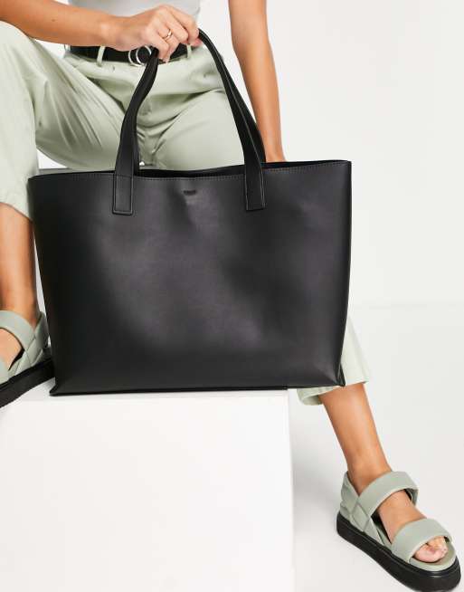 Bolso shopper best sale con cremallera