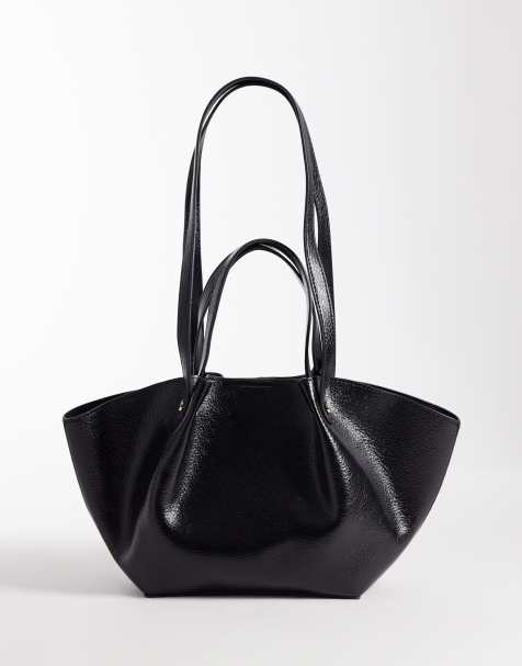 Bolso tote negro estructurado de cuero sintético de Glamorous - view 1