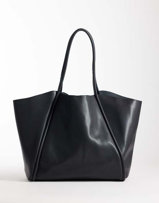 Bolso tote negro extragrande de PASQ, 4 de 4