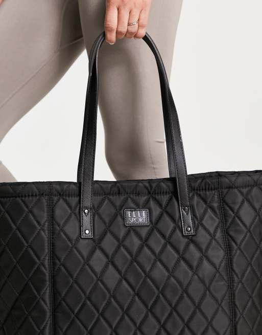 Bolso tote negro guateado de ELLE Sport, 2 de 4