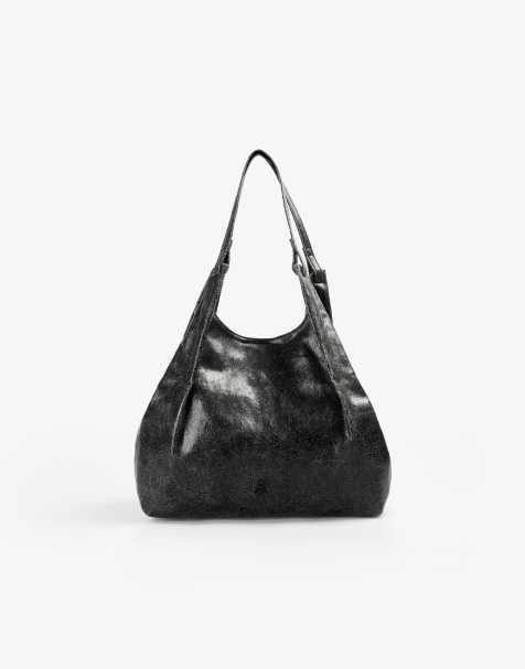 Bolso tote negro metalizado de Scalpers - view 1