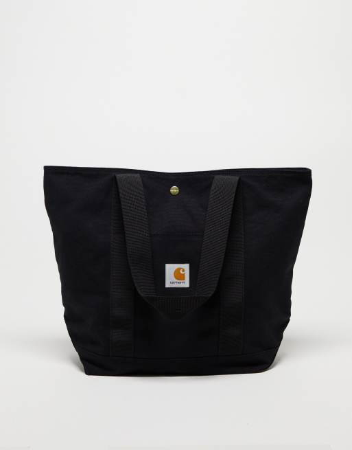 Bolso tote negro unisex de lona de Carhartt WIP
