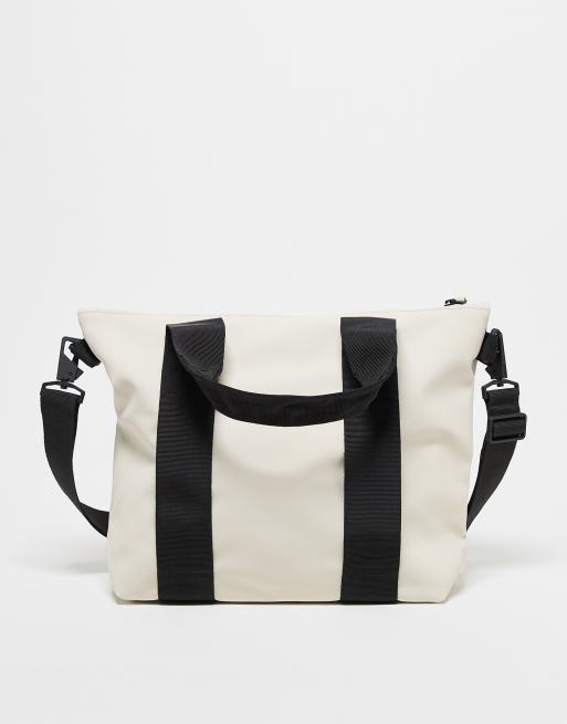 Bolso tote pequeño color crema impermeable 14180 de Rains