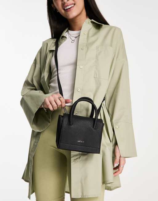 Bolso tote pequeño negro Adel Vegan de Matt & Nat