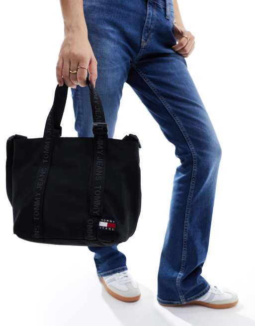 Bolso tote pequeño negro Daily de Tommy Jeans, 3 de 4