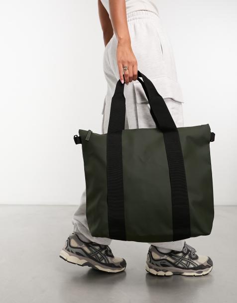 Bolso tote pequeño verde unisex impermeable de Rains - view 1