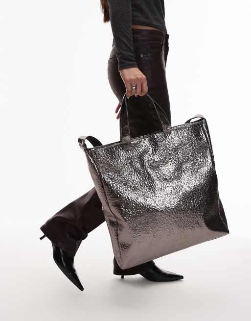 Bolso tote plateado Adicolor de adidas Originals