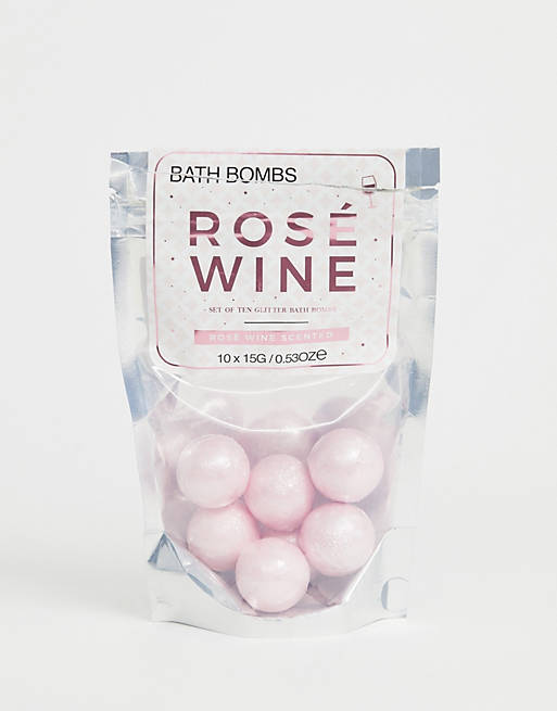 Bombas de baño de vino rosado de Gift Republic