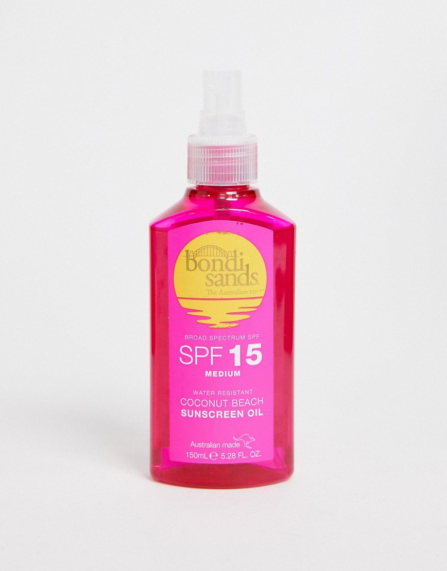 Bondi Sands Coconut Beach Sunscreen Oil SPF15 150ml-No Colour