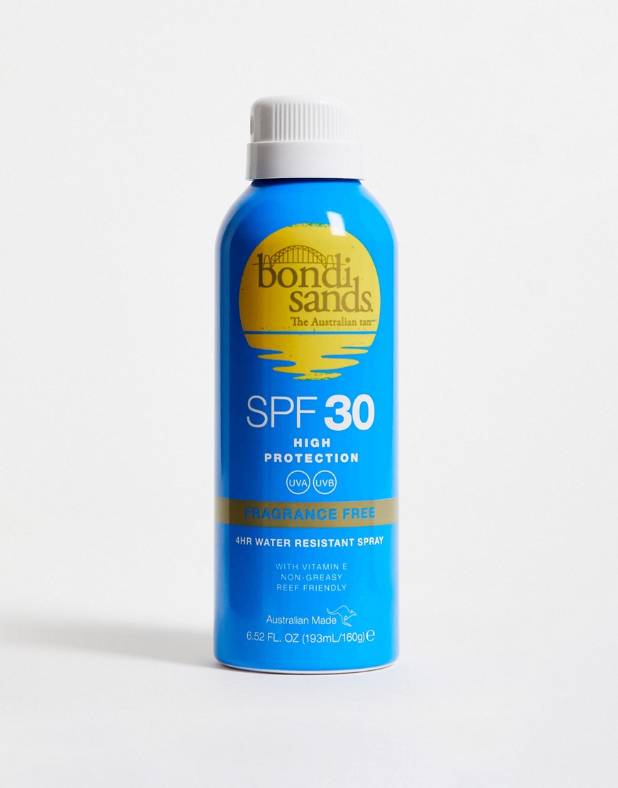Bondi Sands SPF 30 Aerosol Mist Spray Fragrance Free 160g-No colour
