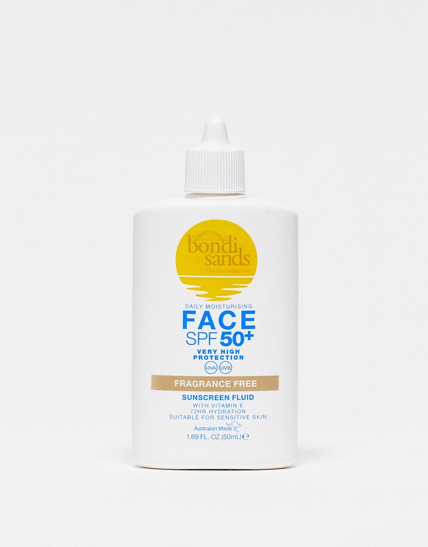Bondi Sands SPF 50+ Fragrance Free Face Fluid 50ml-No colour