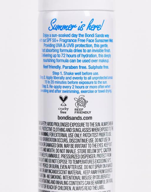 Bondi Sands SPF 50+ Fragrance Free Face Mist 60g, 2 of 4