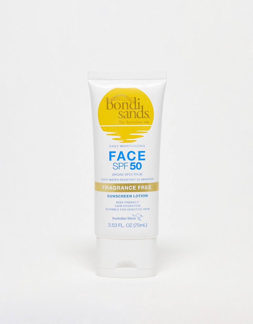 Bondi Sands SPF 50 Fragrance Free Face Sunscreen Lotion 2.53 fl oz-No color