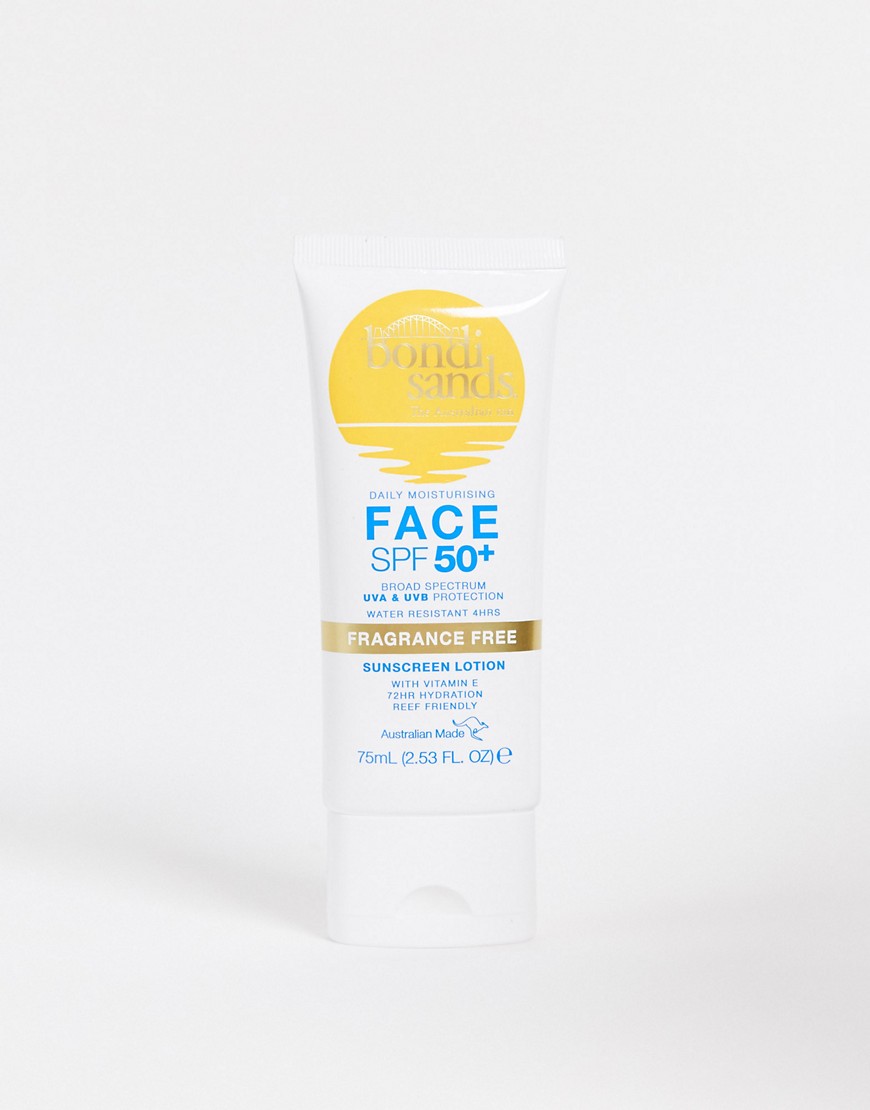 Bondi Sands Sunscreen Lotion SPF50+ for Face 75ml-No Colour