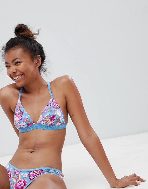 Printed triangle bra - Teenage girl