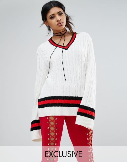 Oversized best sale cricket jumper