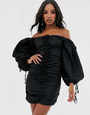 boohoo strapless dress